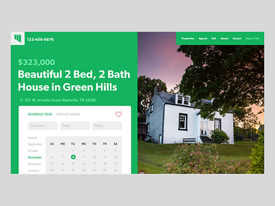 Real Estate Listing Web Design animation booking green home website listing page map real estate real estate agency real estate app rental transition ux ux design web design website design