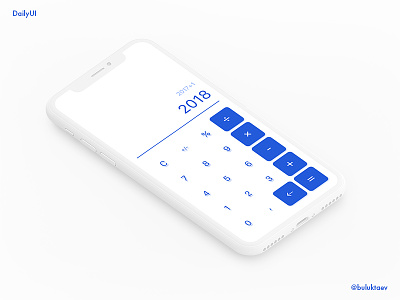 Daily UI #004 Calculator app calculator concept daily100 dailyui day004 ios mobile