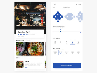 App for booking tables