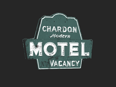 Chardon Modern Motel neon sign