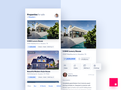 Real Estate Marketplace Mobile App Design