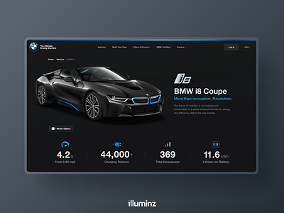 BMW i8 Web Design Concept