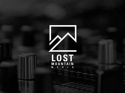 Lost Mountain Media illustrator logo typography