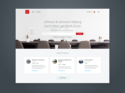 J&J Gigs corporate ui design ux design web