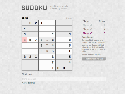 Sudoku game sudoku web