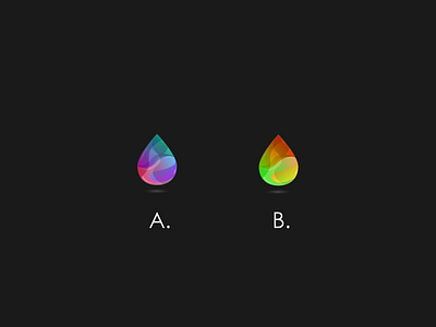 Drop. gradients illustration logo