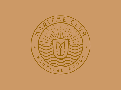 Nautical Logo Badge badge branding clothing brand illustration logo