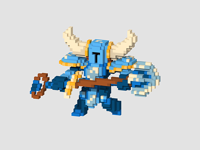Shovel Knight ⚔️ 3d cubes game indie lowpoly magicavoxel pixelart shovel knight shovelknight voxel voxelart