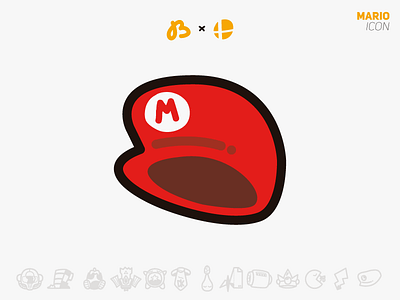 Mario bros icon mario nintendo smash super