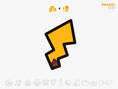 Pikachu bros icon nintendo pikachu pokemon smash super