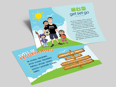 Get Set Go March Event Flyer branding children flyer flyer design sports summer event