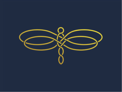 Monoline Firefly Logo Design animal artwork design firefly fly icon line logo luxurious monoline wing