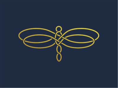 Monoline Firefly Logo Design