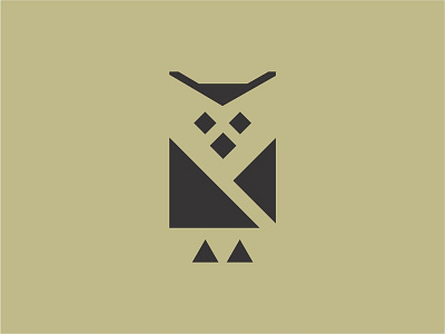 Simple Owl Logo Icon Vector