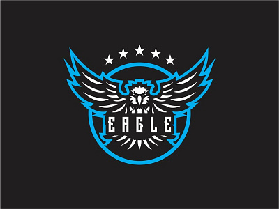 Eagle Mascot Logo Icon Vector animal bird business eagle feathers icon idea logo majestic mascot motorbike protection security strong vector wings