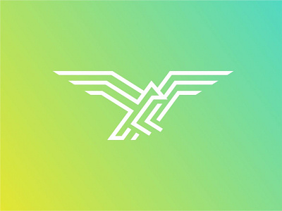 Monoline Eagle logo Icon animal bird branding creative eagle fly geometric high icon idea identity line art logo monoline nature sky wildlife wings