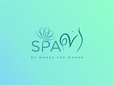 Spa V logo concept beauty body care concept female gender girl girlfriend health intimate lifestyle logo marriage miss v sex spa vagina wife women wordmark