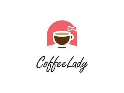 Coffee Lady cafe cafein character coffee cup drink dualmeaning face food girl icon idea illustration inspiration lady latte logo mocca vector woman