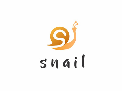 S for Snail alphabet animal creative design escargot graphic icon idea initial letter s logo monogram nature negative space slow small snail symbol vector wildlife
