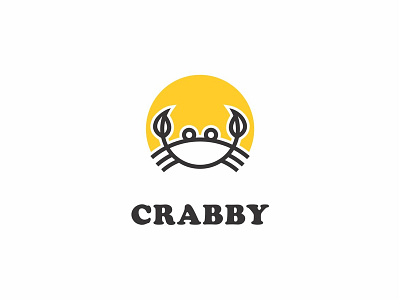 Crabby animal beach branding character concept crab crabby creative design icon idea identity logo mascot nature restaurant sea sea food water wildlife