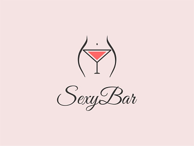 Sexy Bar alcohol bar body celebration club design drink feminine free icon logo night life party sexsual sexy society soda thirsty wine young