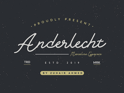 Anderlecht Monoline Typeface