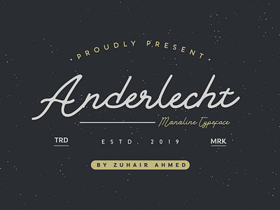 Anderlecht Monoline Typeface abc anderlecht calligraphy character font latin letter lettering line monogram monoline otf script set ttf type typeface typhography woff wordmark