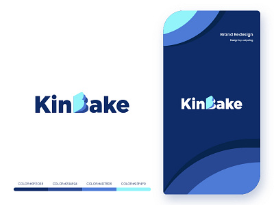 Kinbake Brand Redesign brand branding design icon identity illustration logo web