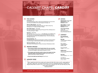 Calvary Chapel Cardiff Monthly Newsletter