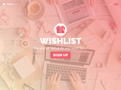 Wishlist - Landing Page Concept