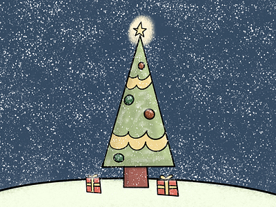 O Christmas Tree christmas christmas tree illustration procreate