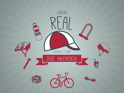 Carrera Real | Real race 2 art direction bike illustrator logo tribute