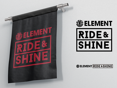 Element Ride & Shine logo concept art direction design illustrator logo psd skate