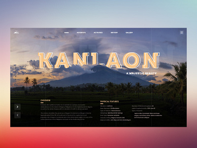 Kanlaon adobe xd philippines ui user experience ux ux design volcano web design web development webpage website