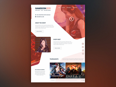 Gamescon Visayas ui ux video games web design web development webpage website