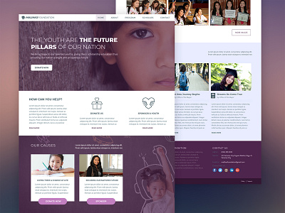 Malihao Foundation graphic design ui ux web design web development webpage website