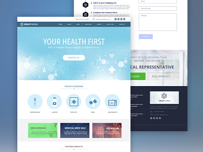 HelixPharma adobe xd graphic design health interaction design medical medicine pharmacy ui ux web design web development webpage website