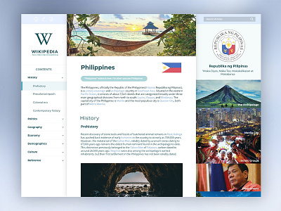 Wiki Redesign adobe xd adobexd graphic design interaction design philippines ui user experience user interface ux ux design web design web development webpage website wikipedia