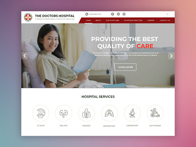 Doctors bacolod clinica hospital medical philippines ui ux web design web development webpage website
