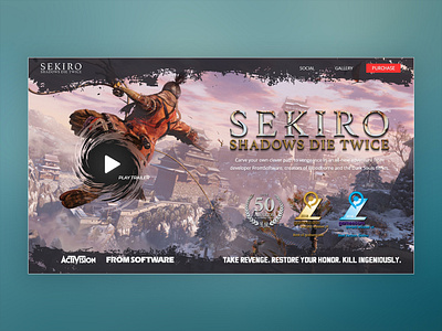 Sekiro Site Redesign