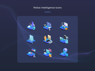 Police Intelligence Icons icon icon design