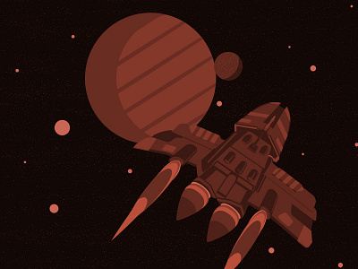 Spaceship launcher planets spaceship stars