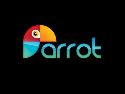 Parrot Logo Design bird character design illustrator logo parrot print ready shapes template vector