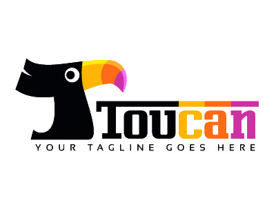 Toucan Logo Design bird capital design letter logo t template toucan