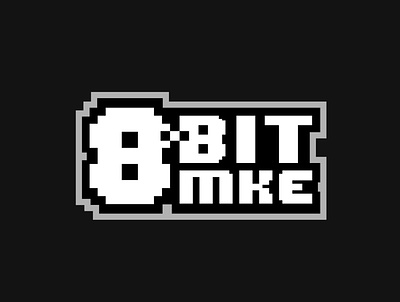 8-Bit MKE Logo 8bit bitmap branding design logo