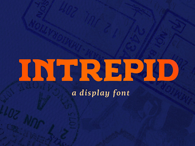 INTREPID: A DISLAY FONT