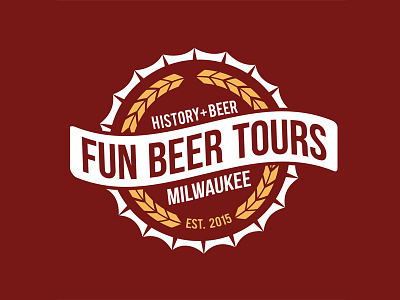 Fun Beer Tours Milwaukee: Brand Identity beer branding brewery design history tourism