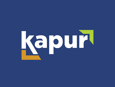 Kapur Inc. Branding agency brand identity business consulting engineering graphic design icon logo milwaukee type