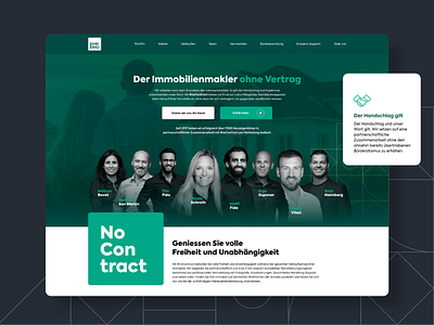 NoContract Landing Page branding design homepage landing landingpage site switzerland ui uiux userinterface web design webpage website