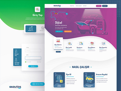 Ooautos.com / Web UI Design app car mobile app ux design web